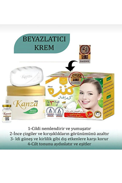 Ceylo Giyim Kanza Beyazlatıcı Krem