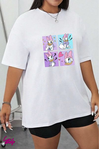 SevMode Cartoon Character Printed Large Size T-Shirt