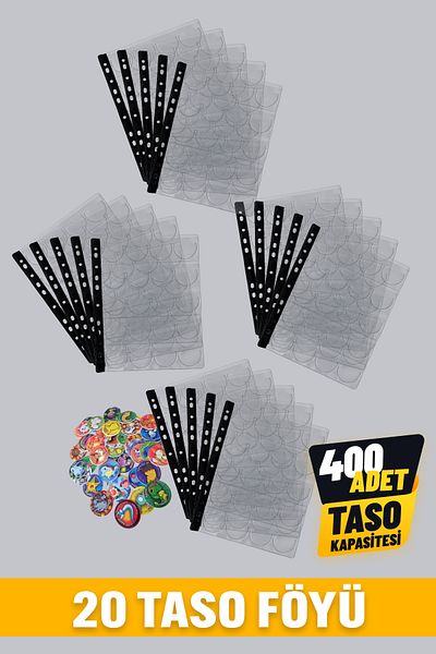 Pokscard Taso Föyü (20 Pcs) - (Total 400 Pcs Taking Taso) - (4cm Products Are Compressed)
