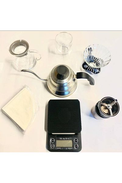 bag V60 Drip Coffee Kit with Bag (7 Pieces)