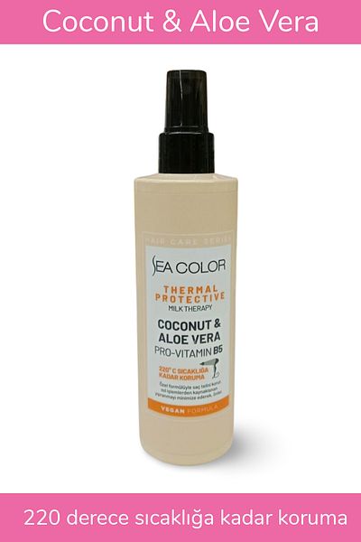 Sea Color High Hair Wire Protection Blow Dryer Water Coconut - Aloe Vera - Provitamin B5 220ml