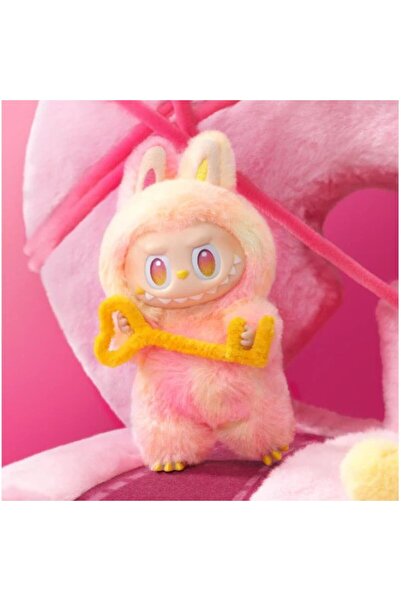 LABUBU Promo Pack: Keychain, Pink, 20 cm + Intelligent Modeling Clay Set, 12 multicolored pouches wi