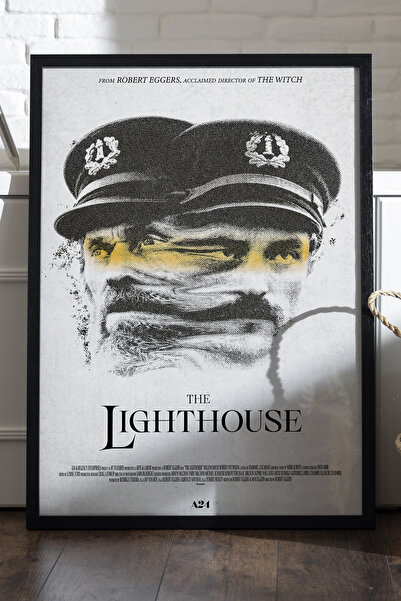 Duvarda Αφίσα Lighthouse με μαύρο ξύλινο πλαίσιο, ζωγραφική τοίχου ταινιών