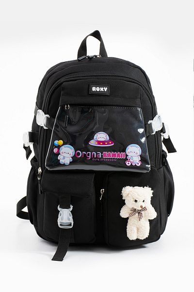 Roxy Korean Style Children's Primary School Bag with Accessories - 5 Compartments Waterproof