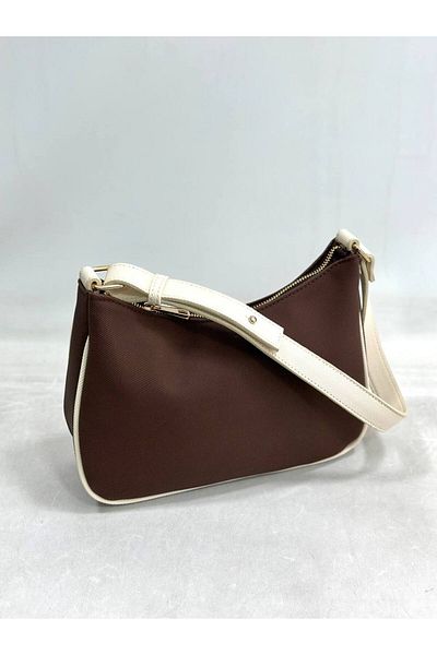 çkn sedat çakan çanta & fular & aksesuar Ry Textured Fabric Baguette Model Women's Hand Shoulder Diagonal Bag