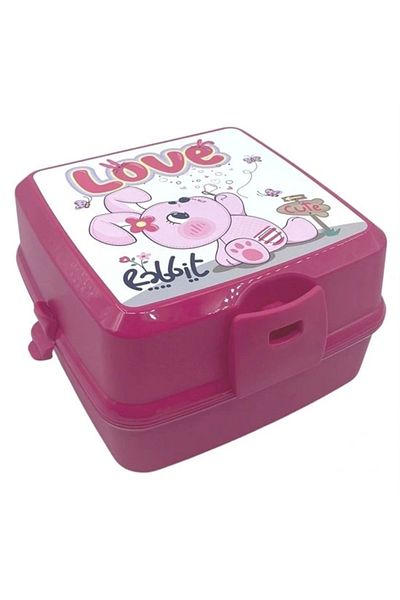 Beruflic Automatic Lunch Box with Spoon and Fork 4 Compartments Children's Lunch Box Storage Box