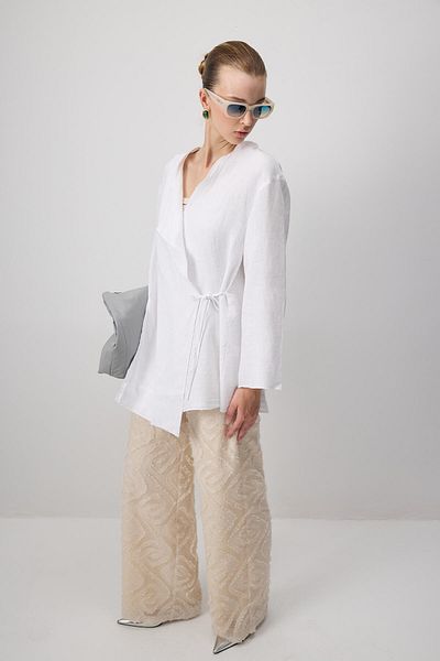 Touché Privé 100% Linen Cruvaze Kimono