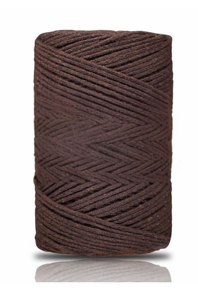 BY NEVSER Cotton Macrame 2 mm Brown