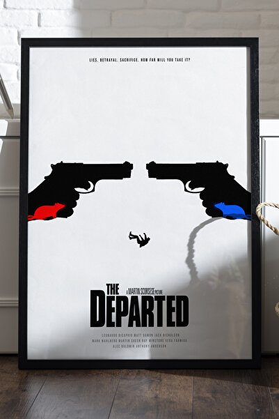 Duvarda Poster The Departed cu ramă din lemn negru, pictură murală cu tematic...