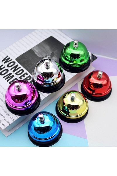 Wolawood Metal Table Top Call Bell Stainless Steel for Hotel, Restaurant, Cafe, Reception Home, Special Practical Bell