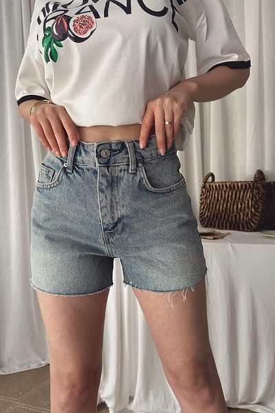 lizge giyim Paçasi Seamless Short Jeans Shorts