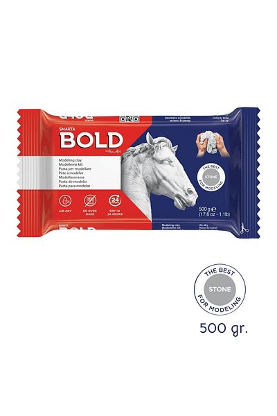 Art Tone Bold Modeling Dough 500Gr Stone Gray (1 Piece)