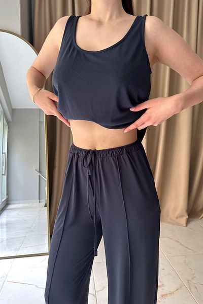 lizge giyim U Neck Knitted Athlete