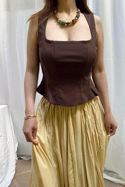 lizge giyim Peplum Corset Top
