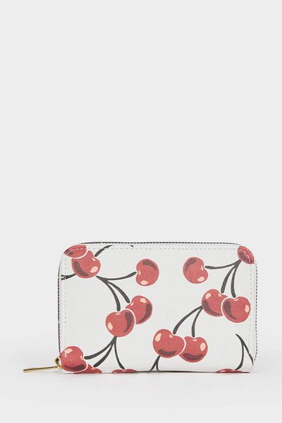 DeFacto Women's Fruit Printed Faux Leather Wallet F6793Axns