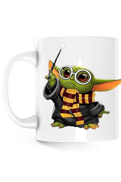 OEM Cana Baby Yoda Harry Potter Magic, Mandalorian, alba, 330 ml