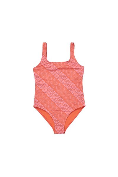 Roxy Heart N Soul One Piece Girls Coral Swimsuit Girls Swimsuit Ergx103214