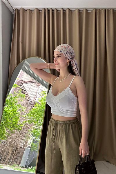 lizge giyim Lace Detail Top