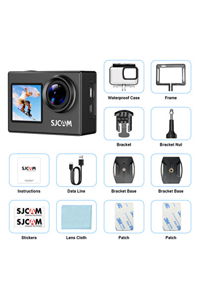 Choice4 Standard SJ4000 Dual Screen B SJCAM SJ4000 Dual Screen 4K Action Came...