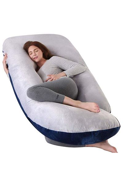 Saharaz 160cm ull Body Pregnancy Pillows With Velvet Cover, Removable and Washable, for Pregnant Women
