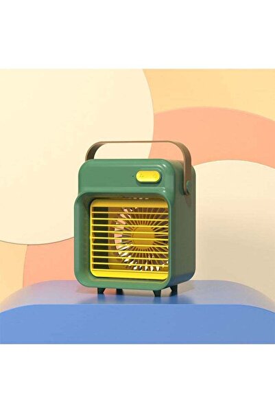 COOYA Small USB Desktop Fan, Low Noise Operation, Suitable for Home Office Car Outdoor Travel (Green)