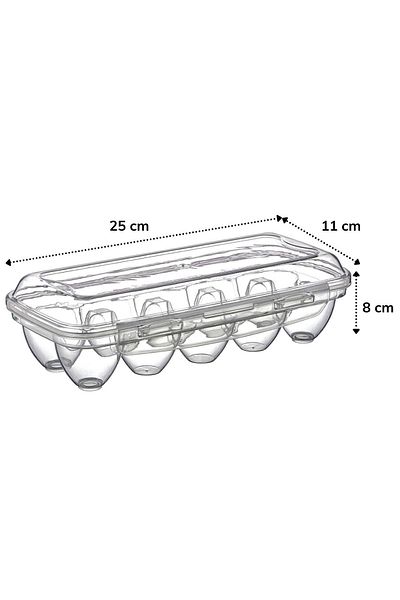 Beruflic 10 Compartments Egg Cup Storage Box with Lockable Lid Yu110