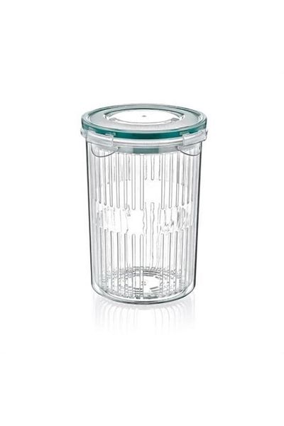 DecoTown BUFFER® Olive Pickle Vegetable Washing Box with Clip Lid Storage Container