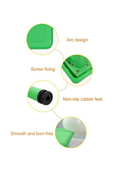 rexa Square Shaped Plastic Activity Table With Metal Legs Adjustable Height For Children