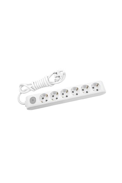PANASONIC Xtendia Power Strip with Switch, 6 Outlets, 5m Cord