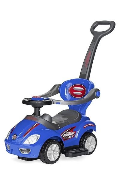rexa 3-in-1 Push Ride-On Car with Handle – 62.5 x 30 x 35 cm, Convertible Toddler Ride