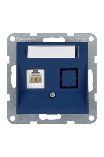 PANASONIC CAT6 Mechanism with Label Karre Plus 55 Soft Touch Ocean