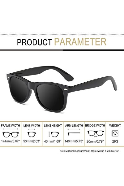 Joopin Polarized Classic Square Sunglasses (Unisex)