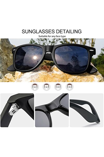 Joopin Polarized Classic Square Sunglasses (Unisex)