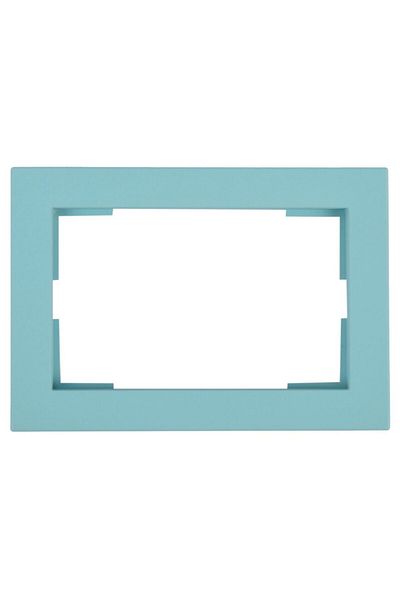 PANASONIC Double Socket Frame Karre Plus 55 Soft Touch Turquoise