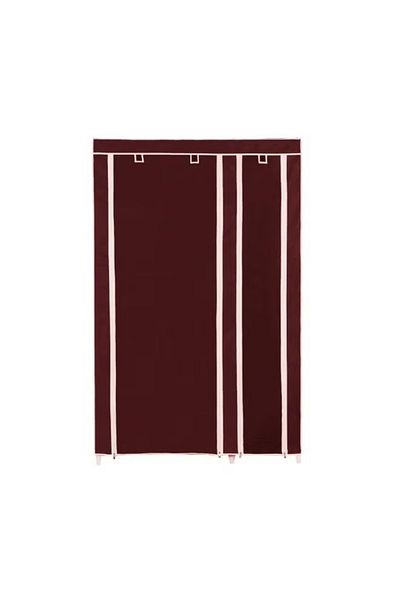 rexa Portable Fabric Wardrobe Red Wine 110x175x45centimeter