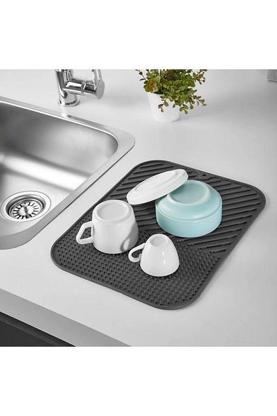 sylar Buffer ®   Silicone Non-Slip Dish Mat for Kitchen, Multi-Purpose Dryer 36X28Cm