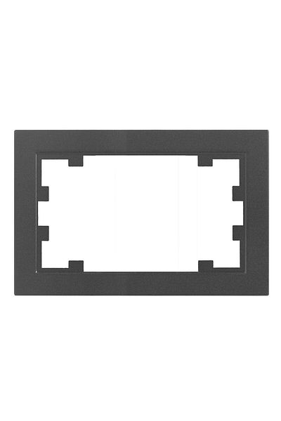 PANASONIC Double Frame for Socket Karre Plus 55 Smoky