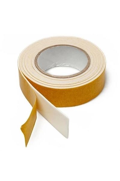 Acousticworld Buffer ®   White Double Sided Foam Sponge Mounting Tape Suitable for Multi-Purpose All Surfaces