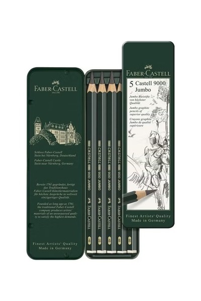 rexa مجموعة أقلام رصاص من 5 قطع - أخضر - أقلام رصاص جرافيت ناعمة الكتابة