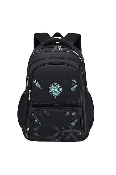 OricareFain School Backpack for Boys, NEVERMORE, 46 x 30 x 17 cm, Black