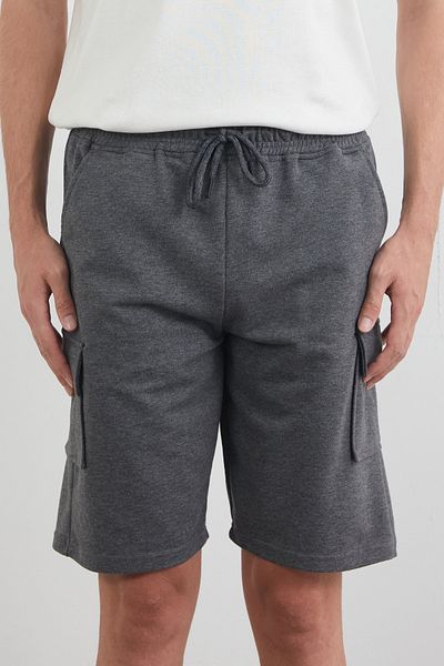 Fulla Moda Σορτς με δεμένη μέση και τσέπη Cargo