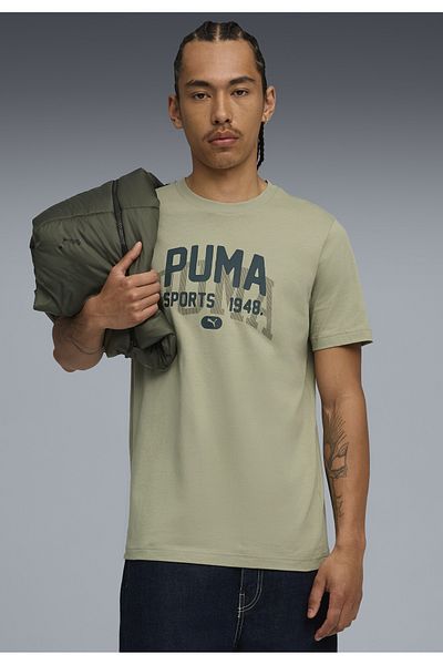 Puma Γραφικό μπλουζάκι Varsity για άνδρες