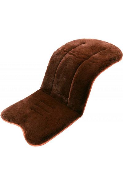 Miracle Baby stroller seat insert, plush, brown, 35 x 78 cm