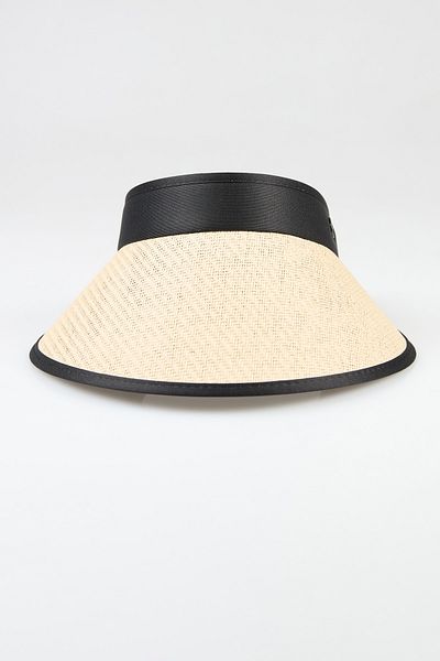 Fulla Moda G Letter Embroidered Visor Hat