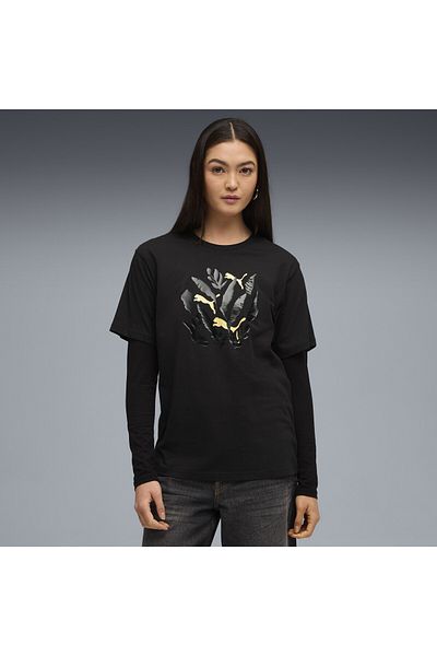 Puma Graphic Relaxed Leaf Tee Women