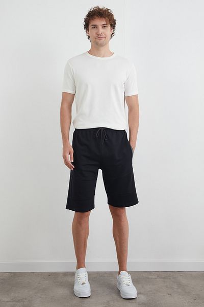 Fulla Moda Σορτς με φερμουάρ με τσέπη με δεμένη μέση