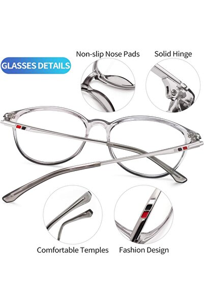 Joopin Blue Light Blocking Round Glasses for Men & Women — Anti Eye Fatigue
