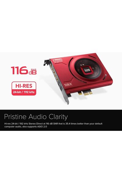 CREATIVE Sound Blaster Z SE Internal PCIe Gaming Sound Card & DAC, 24-bit/192 kHz, 116 dB SNR