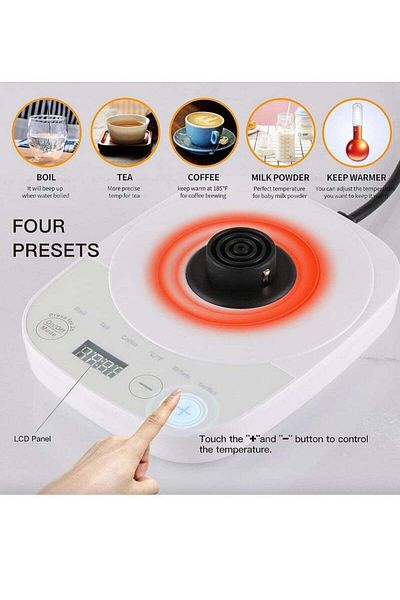 COOYA Electric Kettle, 304 Stainless Steel Coffee, 1000W Rapid Heating Electric Boiler for Coffee Tea .