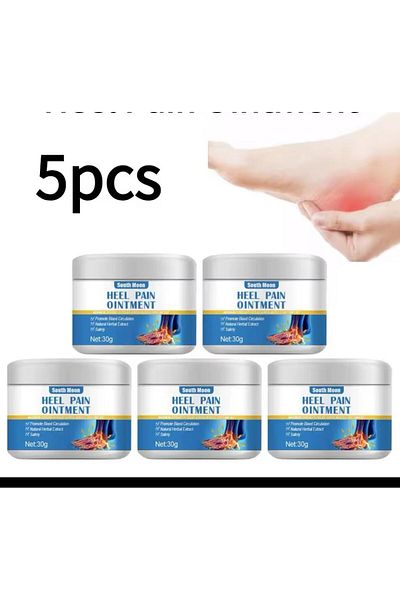 glnseg Heel Pain Ointment Natural Herbal Relief Achilles Tendonitis Heel Pain Ankle Cream 30ml (5pcs)